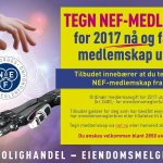 NEF-tilbud: Gratis medlemskap ut 2016 hvis du tegner for 2017 nå!