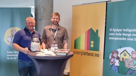 Verdi Eiendomstakst sin stand på NEFs vårkonferanse i Bodø 2023