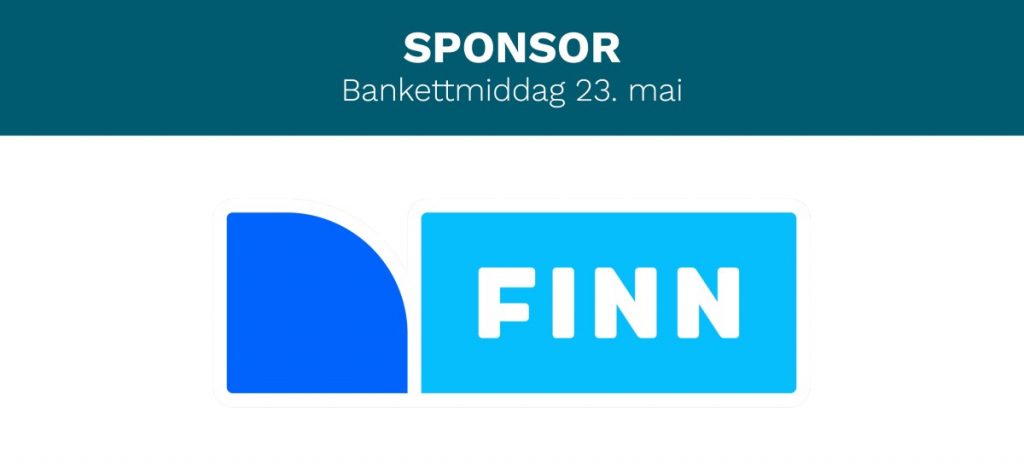 Finn.no er sponsor på bankettmiddagen på NEF Vårkonferanse og Landsmøte 2024