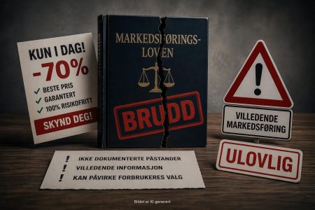 Illustrasjon om brudd på markedsføringsloven