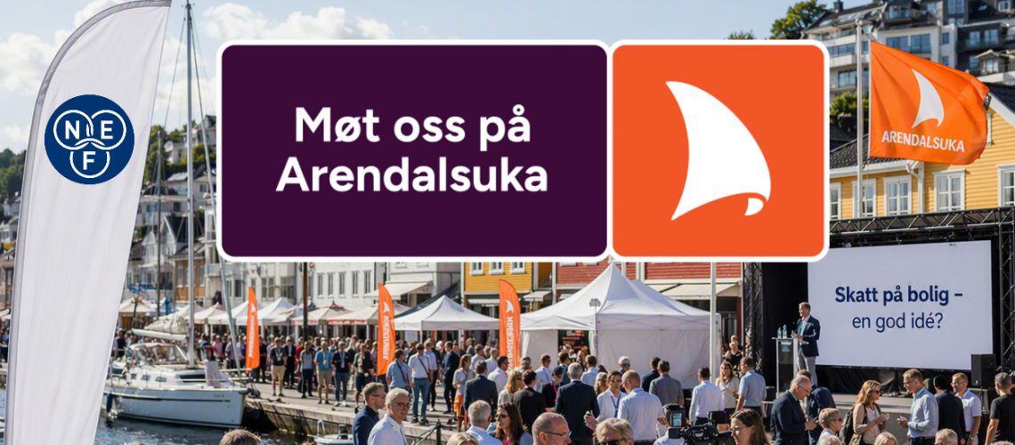 Arendalsuka 2026_med møt oss logo