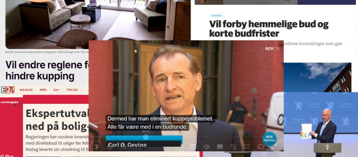 Faksimiler fra NRK, TV2, DN, E24, Finansavisen