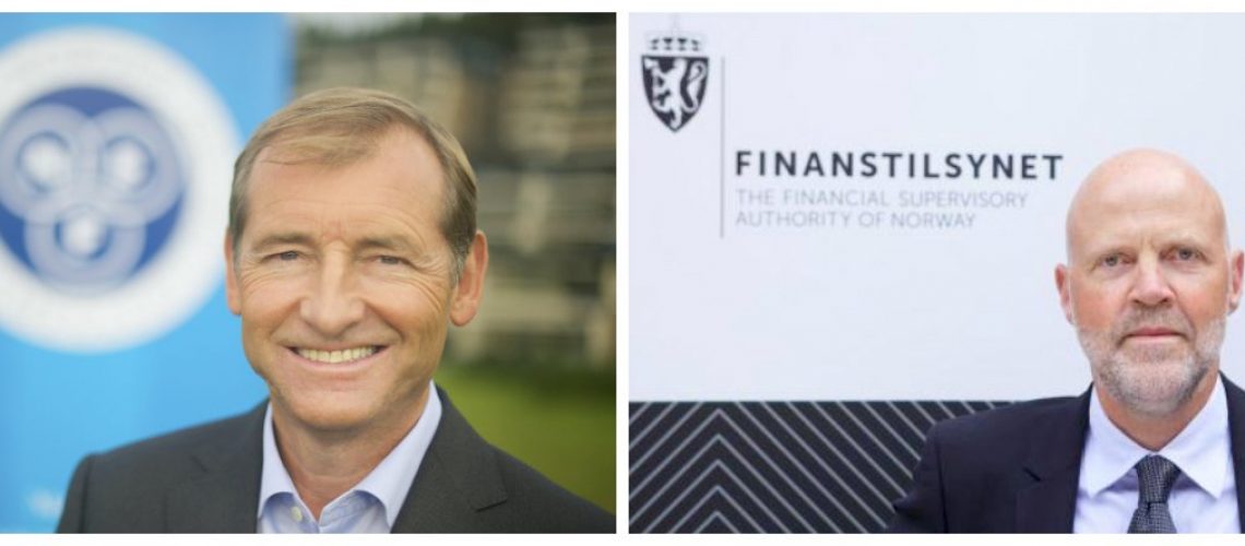 NEF-direktør Carl O. Geving og finanstilsynsdirektør Morten Baltzersen deler bekymring for den økte gjeldsveksten i husholdningnene.